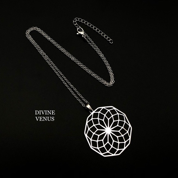 Seed of Life Sacred Geometry Necklace - Picture 8 of 10